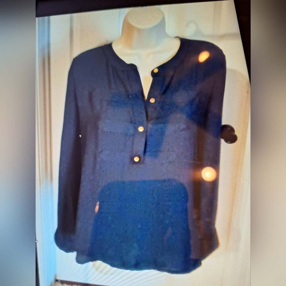 Banana Republic Navy Blouse